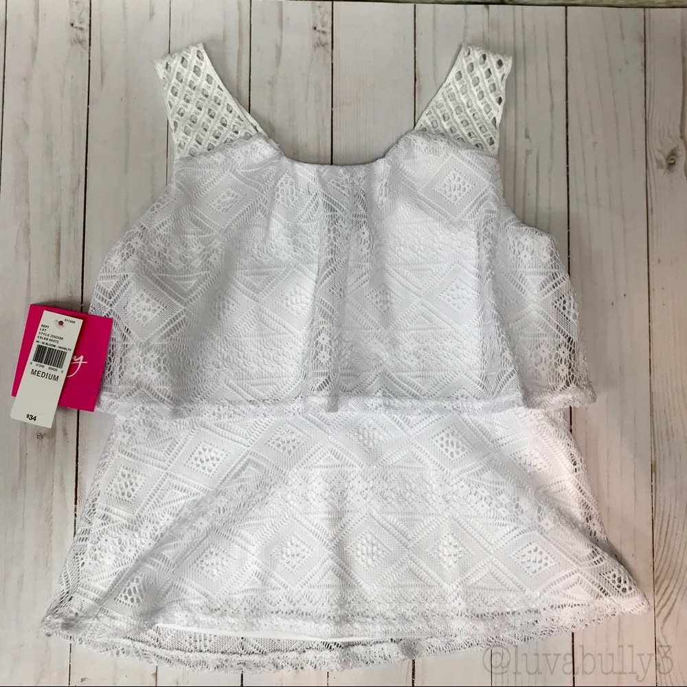 NWT By & By Girl Lace Tank, Girl’s Size M (10/12)
